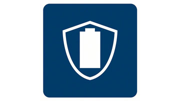 Bosch Professional logo with battery in shield design.