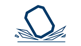 Bosch Professional logo in blue, shows tools and shards surrounding it.