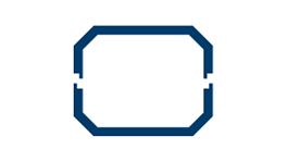 A blue, square Bosch Professional tool attachment on a white background.