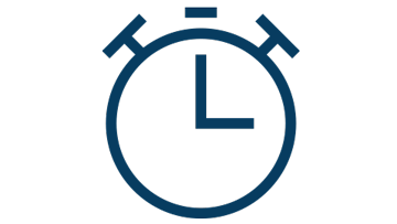 A blue Bosch Professional timer with an analog dial.